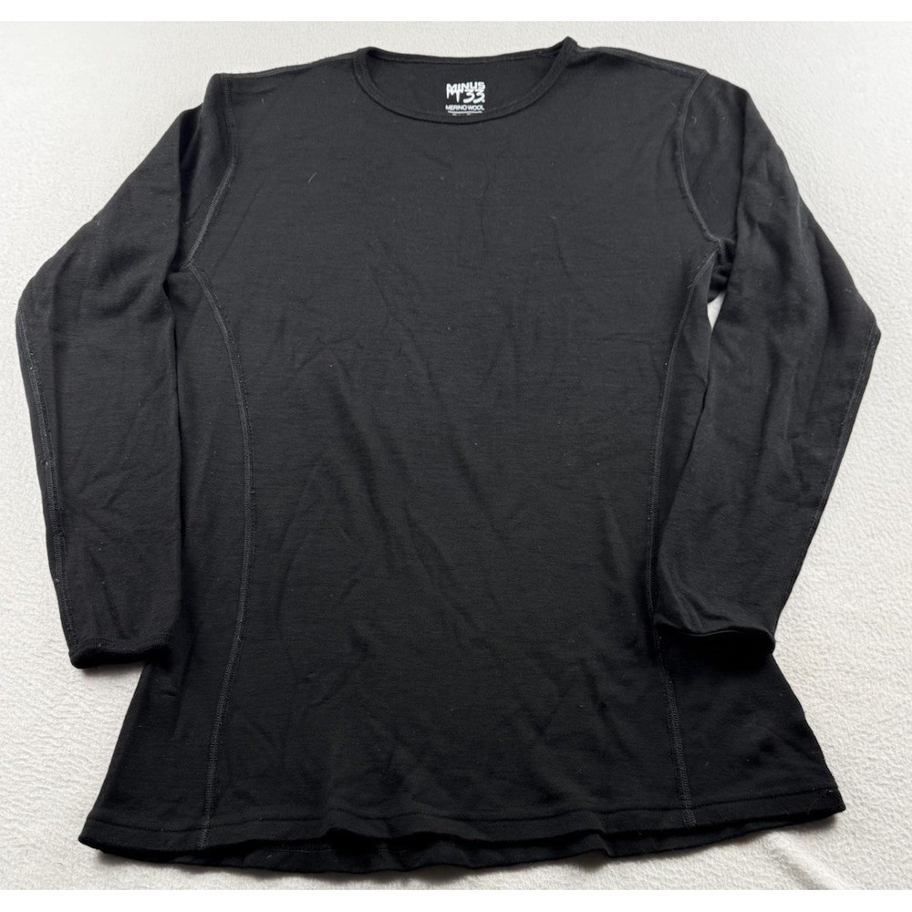 Minus 33 Merino Wool Base Layer Top Women's XL Black